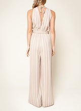 Load image into Gallery viewer, Beige Striped Jumpsuit
