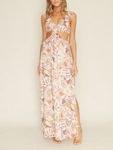 Load image into Gallery viewer, Floral Cutout Maxi Dress

