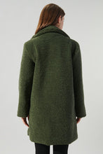 Load image into Gallery viewer, Casablanca Oversized Faux Sherpa Coat - Emerald
