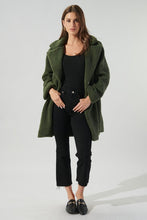 Load image into Gallery viewer, Casablanca Oversized Faux Sherpa Coat - Emerald
