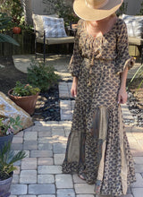 Load image into Gallery viewer, Boho Chic Beige Patchwork Maxi Dress
