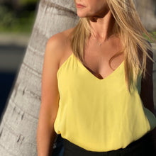 Load image into Gallery viewer, Flicker Beat Double Layer Racerback Cami - Yellow
