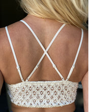 Load image into Gallery viewer, IVORY CROCHET LACE BRALETTE
